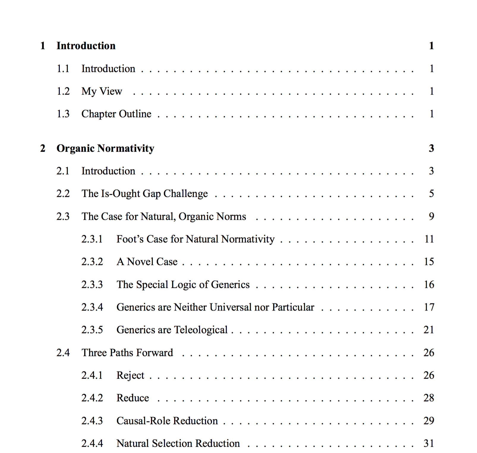 of latex in Table contents